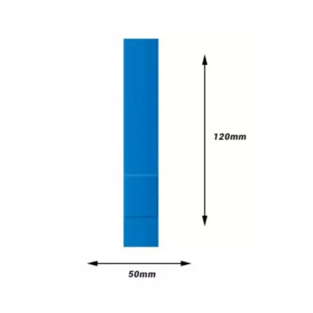 Blue detectable plasters 50 pcs 120 x 50 mm