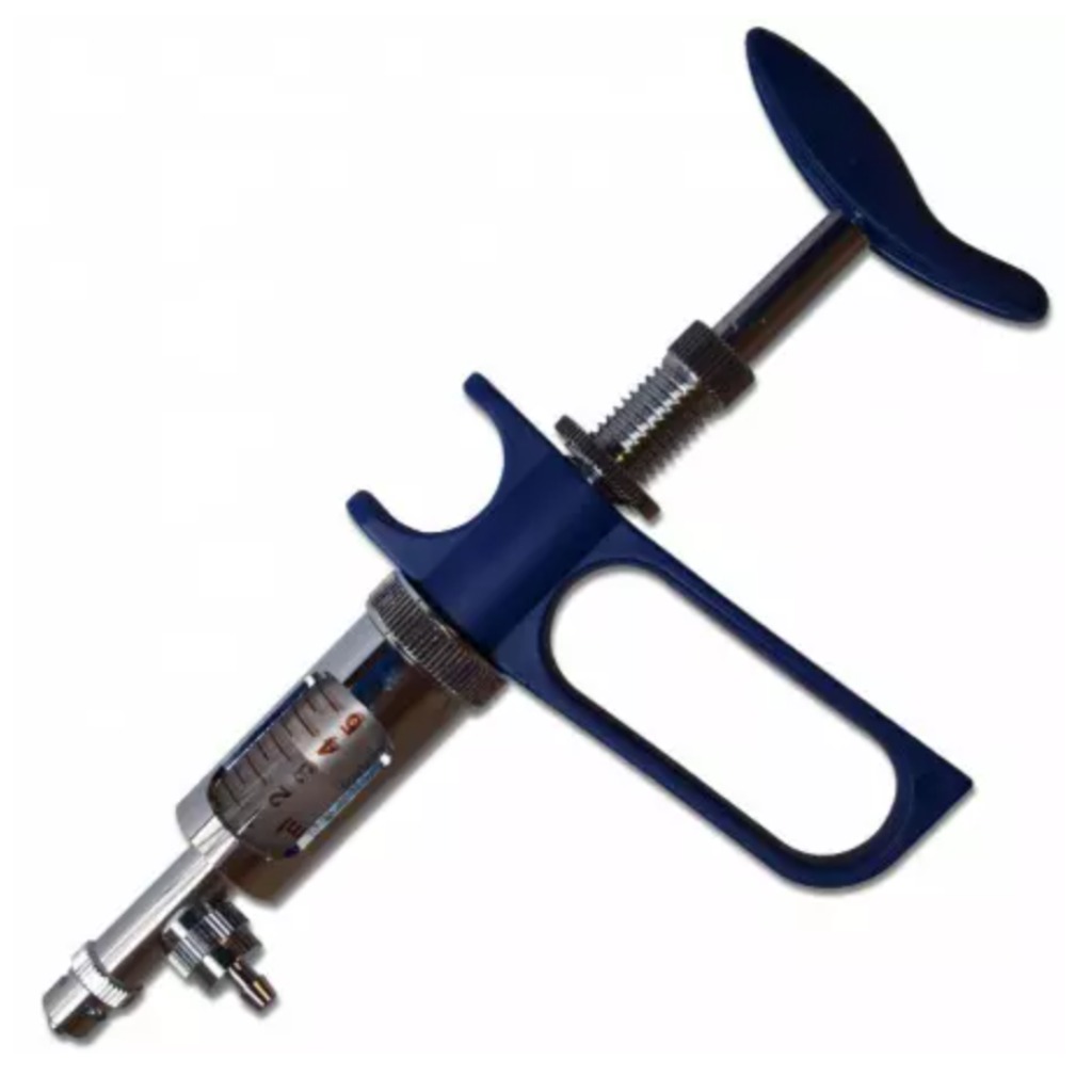 Seringue Socorex 5 ml avec tube et aiguille d'aspiration, graduations 0,5 ml