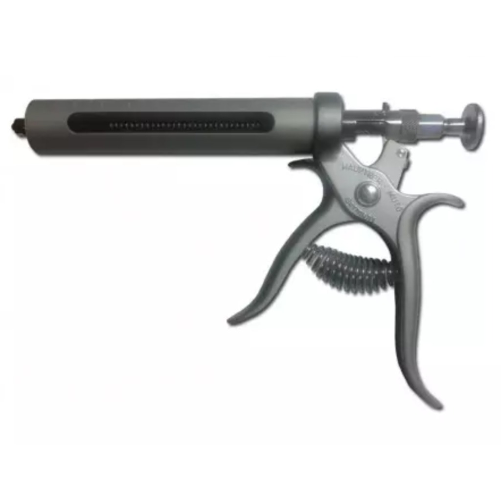 Pistolet à seringue hypodermique Hauptner 50 ml Luer-Lock dosage 1 à 5 ml