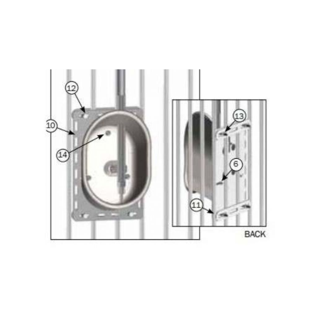 Mounting kit for Drik-O-Mat and Multi-Drinker single drinkers on bars