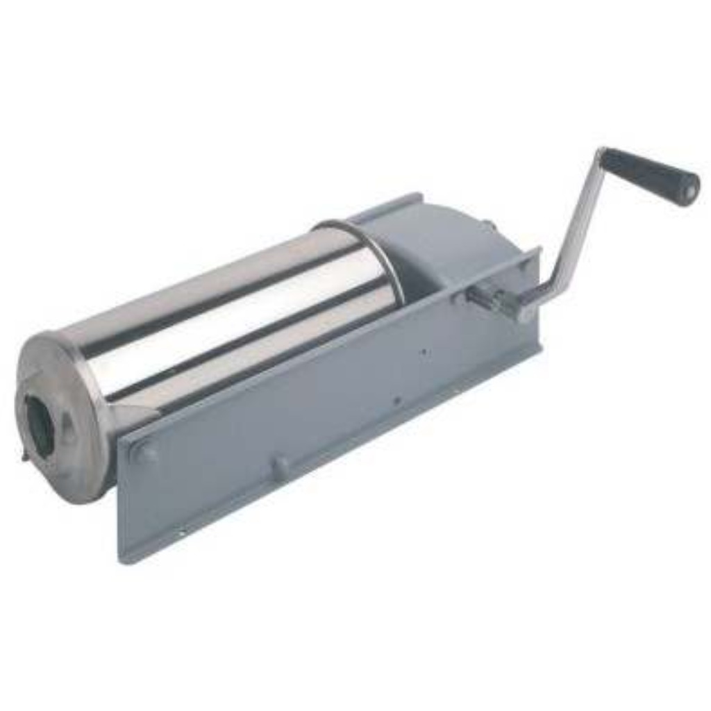 Insaccatrice orizzontale Garhe Trespade con serbatoio in acciaio inox 18/8 da 10 kg