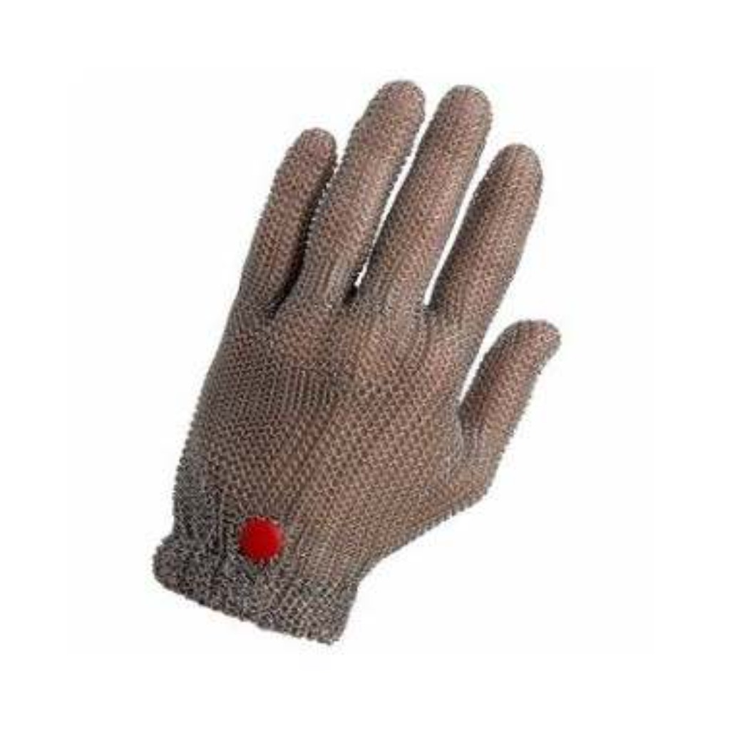 Short mesh glove INOX with spring closure